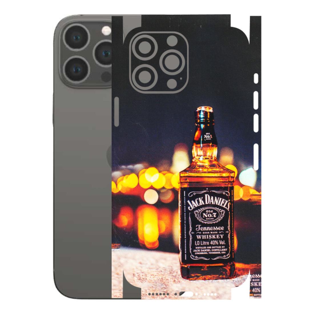 Apple iPhone Skins (All Models) - JD Whiskey Bottle - 3D Embossed Finish (L-20) iPhone 13 Pro Max