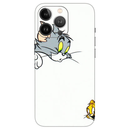 Apple iPhone Skins (All Models) - Cute Tom And Jerry - 3D Embossed Finish (L-220) iPhone 13 Pro Max