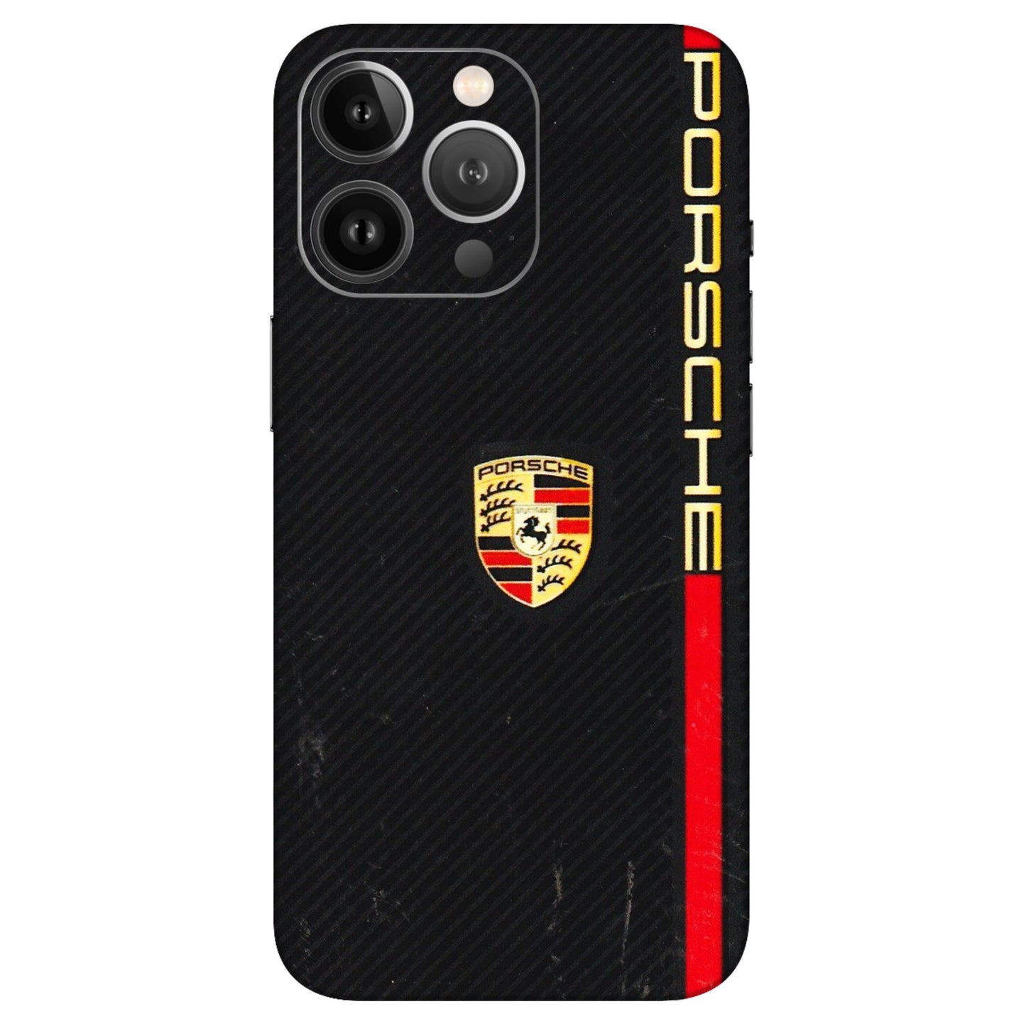 Apple iPhone Skins (All Models) - Premium Porsche - 3D Embossed Finish (L-225) iPhone 13 Pro Max