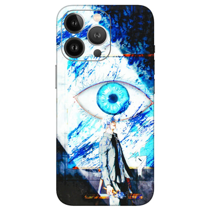 Apple iPhone Skins (All Models) - Gojo Satoru evil eye - 3D Embossed Finish (L-239) iPhone 13 Pro Max