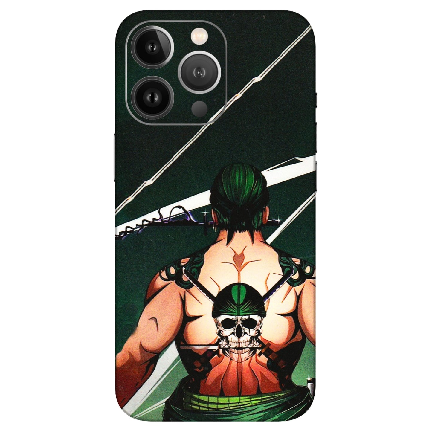 Apple iPhone Skins (All Models) - Zoro Anime - 3D Embossed Finish (L-23) iPhone 13 Pro Max