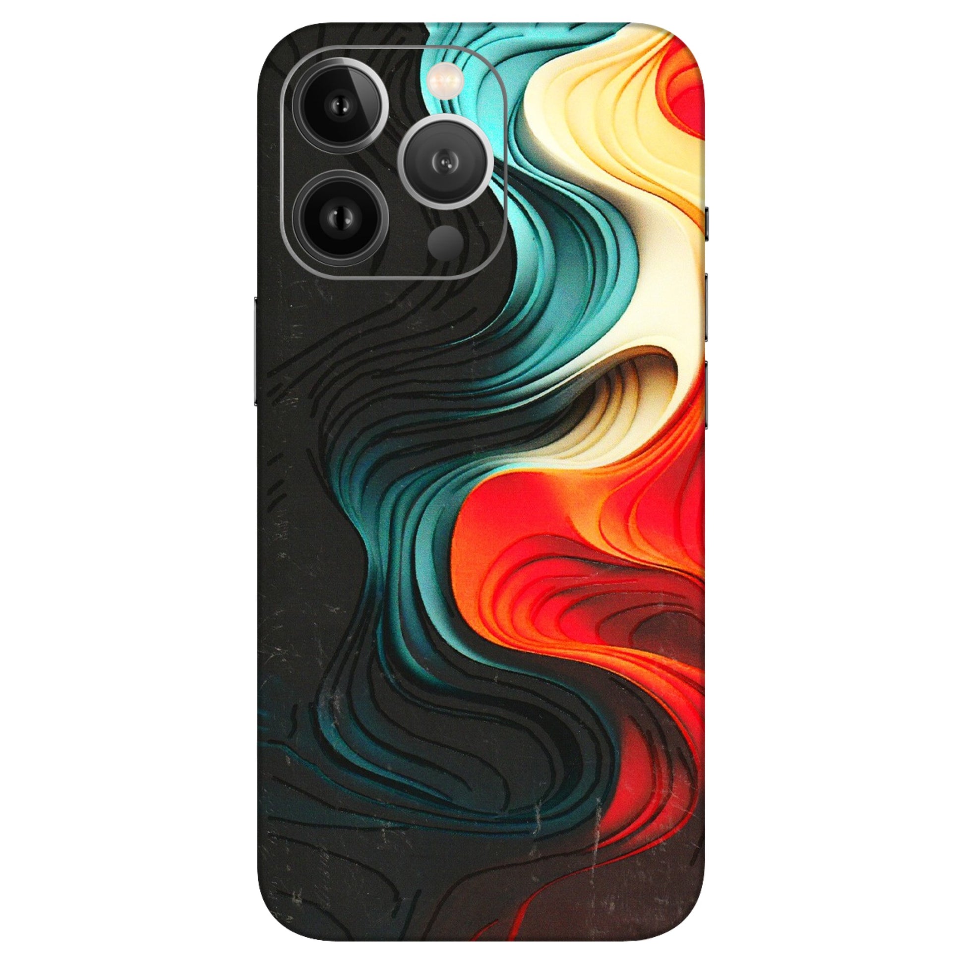 Apple iPhone Skins (All Models) - The Silky Swirl - 3D Embossed Finish (L-240) iPhone 13 Pro Max