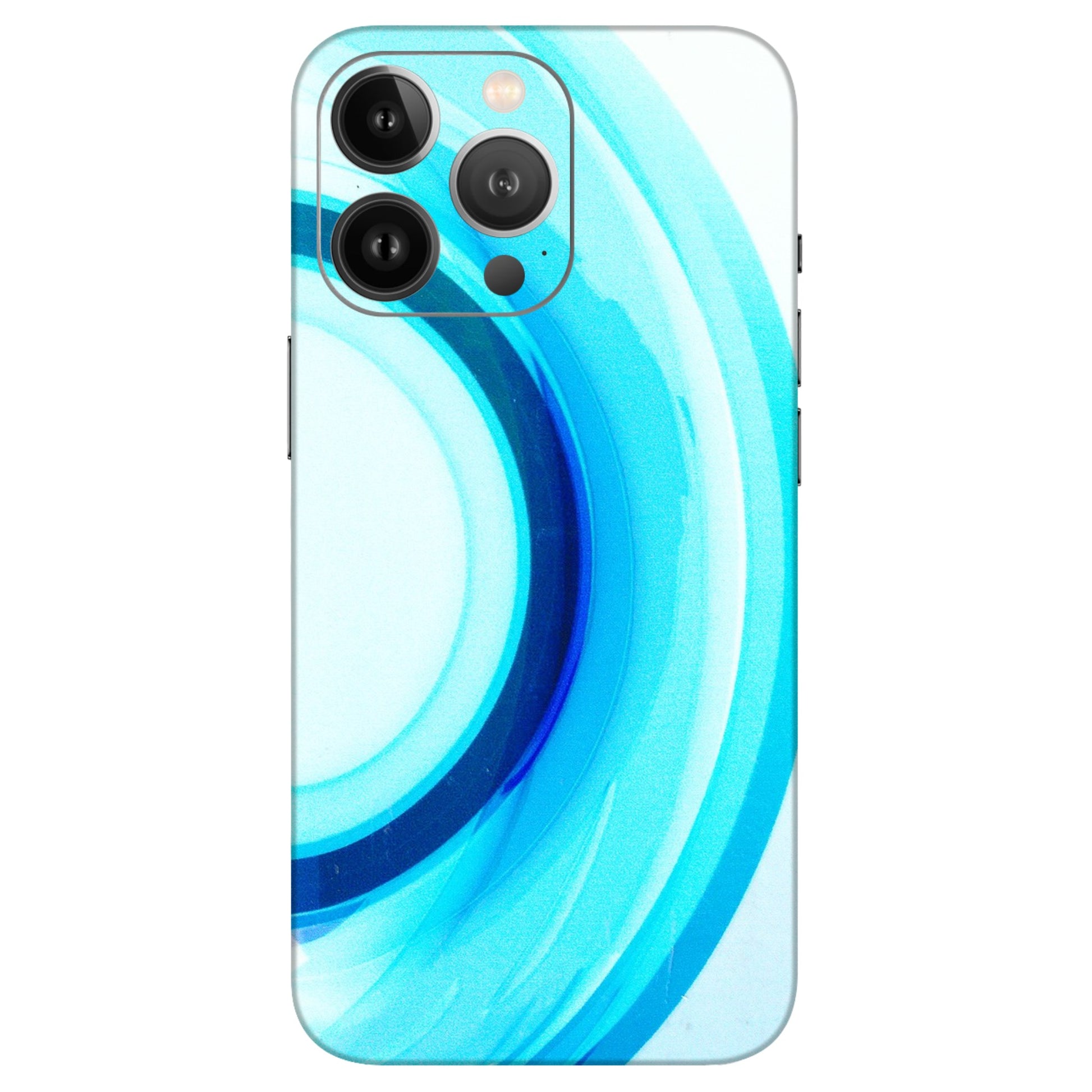 Apple iPhone Skins (All Models) - The Blue Curve - 3D Embossed Finish (L-244) iPhone 13 Pro Max