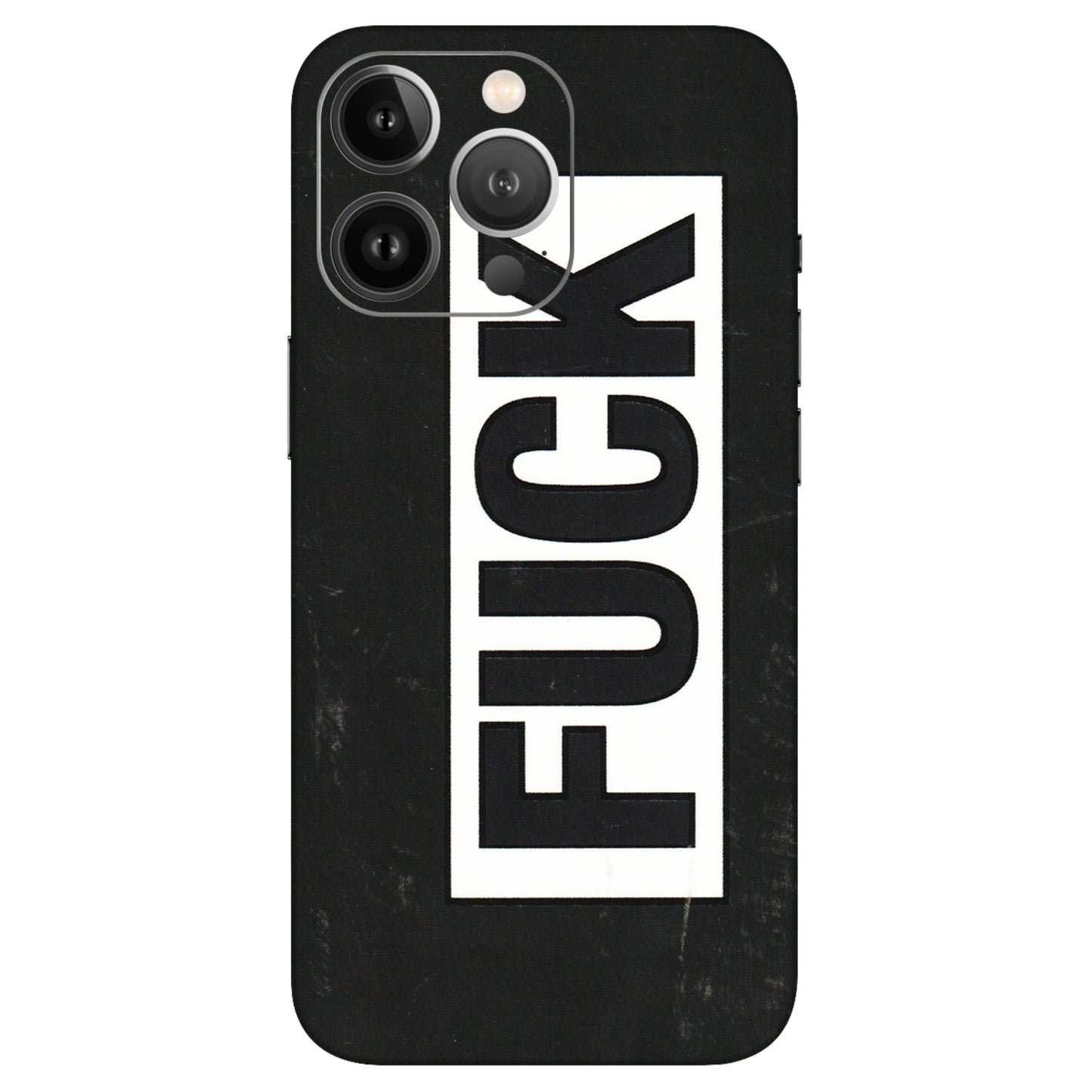 Apple iPhone Skins (All Models) - The F Word - 3D Embossed Finish (L-255) iPhone 13 Pro Max