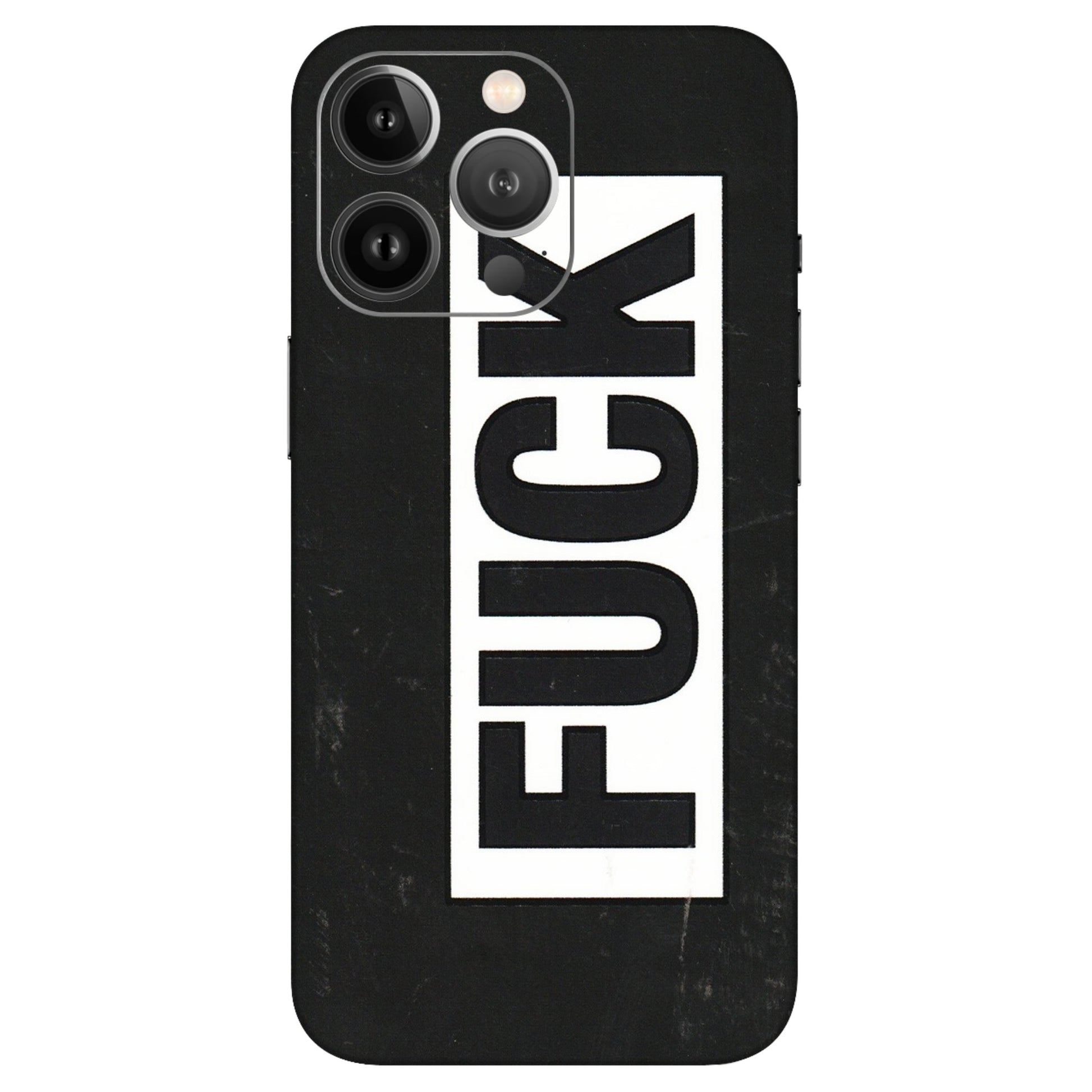 Apple iPhone Skins (All Models) - The F Word - 3D Embossed Finish (L-255) iPhone 13 Pro Max