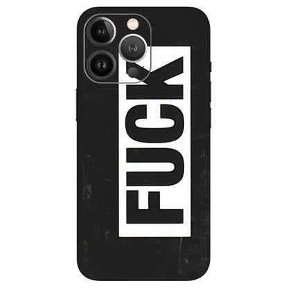 Apple iPhone Skins (All Models) - The F Word - 3D Embossed Finish (L-255) iPhone 13 Pro Max