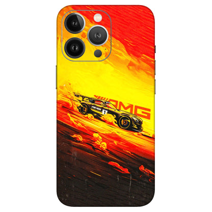 Apple iPhone Skins (All Models) - AMG Car Speed Cover - 3D Embossed Finish (L-256) iPhone 13 Pro Max