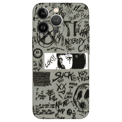Apple iPhone Skins (All Models) - Never Have Love Anime - 3D Embossed Finish (L-260) iPhone 13 Pro Max
