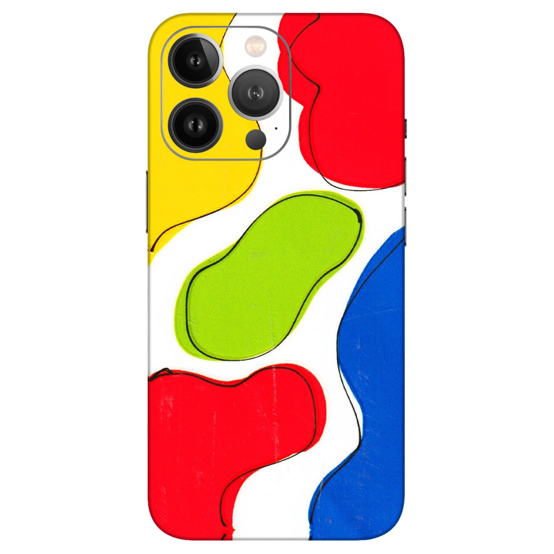 Apple iPhone Skins (All Models) - RGB Colour Paint - 3D Embossed Finish (L-284) iPhone 13 Pro Max