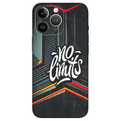 Apple iPhone Skins (All Models) - No Limits - 3D Embossed Finish (L-286) iPhone 13 Pro Max