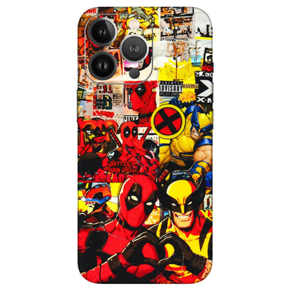 Apple iPhone Skins (All Models) - Spidy Wolverine - 3D Embossed Finish (L-310) iPhone 13 Pro Max