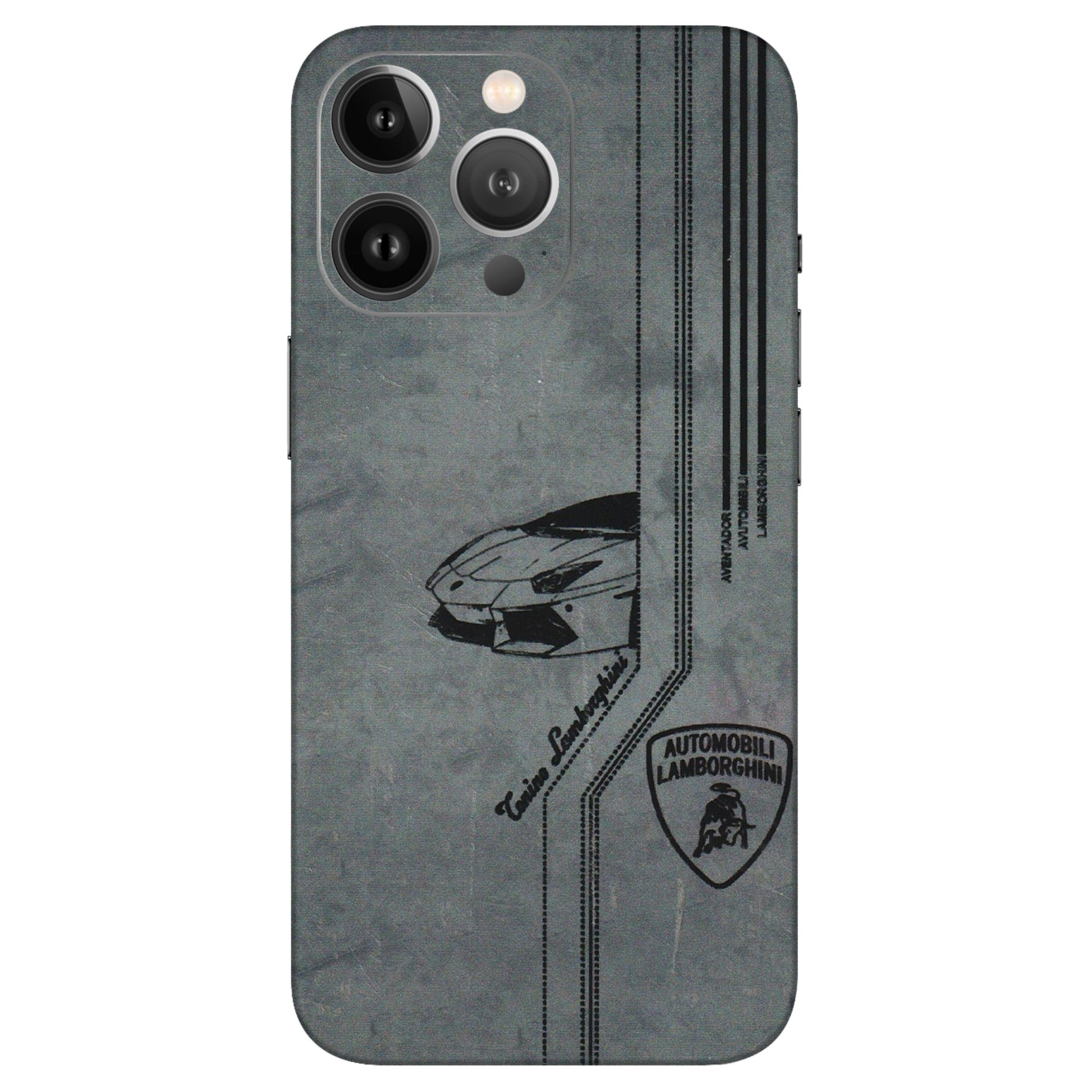 Apple iPhone Skins (All Models) - New Lamborgini Aventador - 3D Embossed Finish (L-321) iPhone 13 Pro Max
