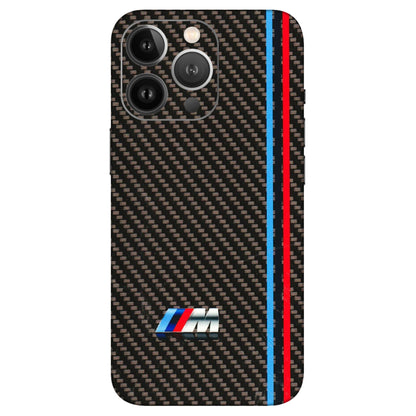 Apple iPhone Skins (All Models) - BM Carbon Fiber Feels - 3D Embossed Finish (L-38) iPhone 13 Pro Max