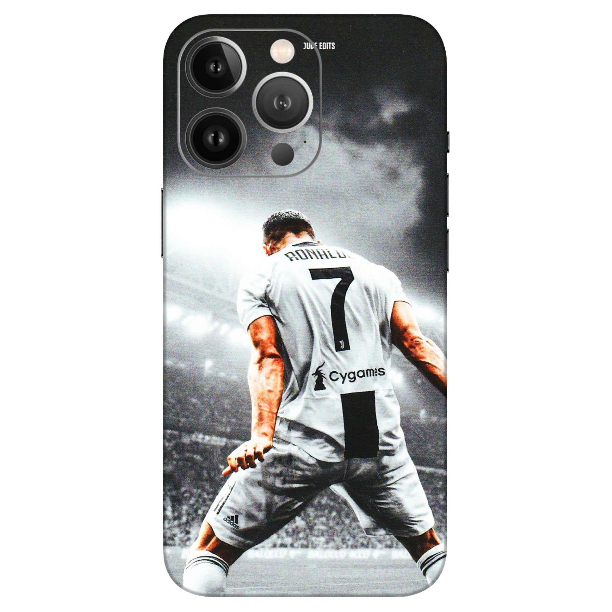 Apple iPhone Skins (All Models) - Ronaldo CR7 Crazy - 3D Embossed Finish (L-44) iPhone 13 Pro Max