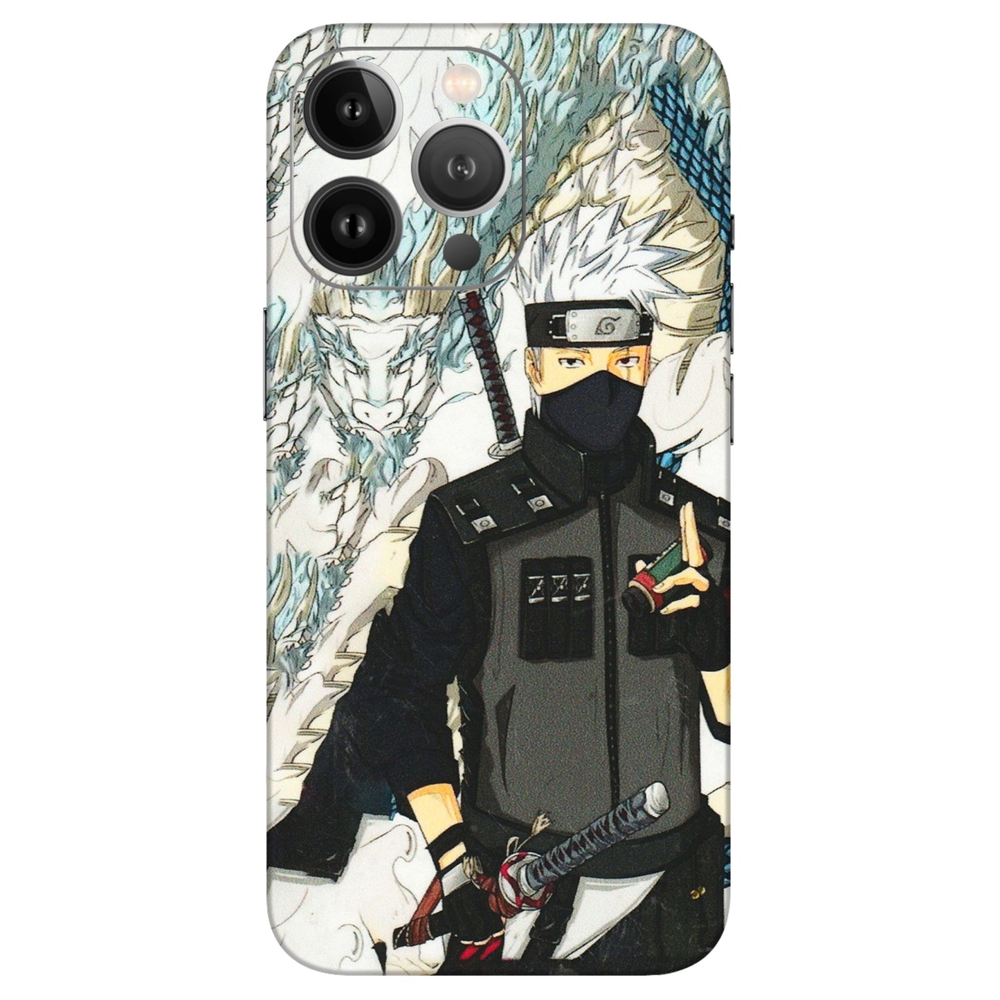 Apple iPhone Skins (All Models) - Kakashi Hatake Naruto Anime - 3D Embossed Finish (L-46) iPhone 13 Pro Max