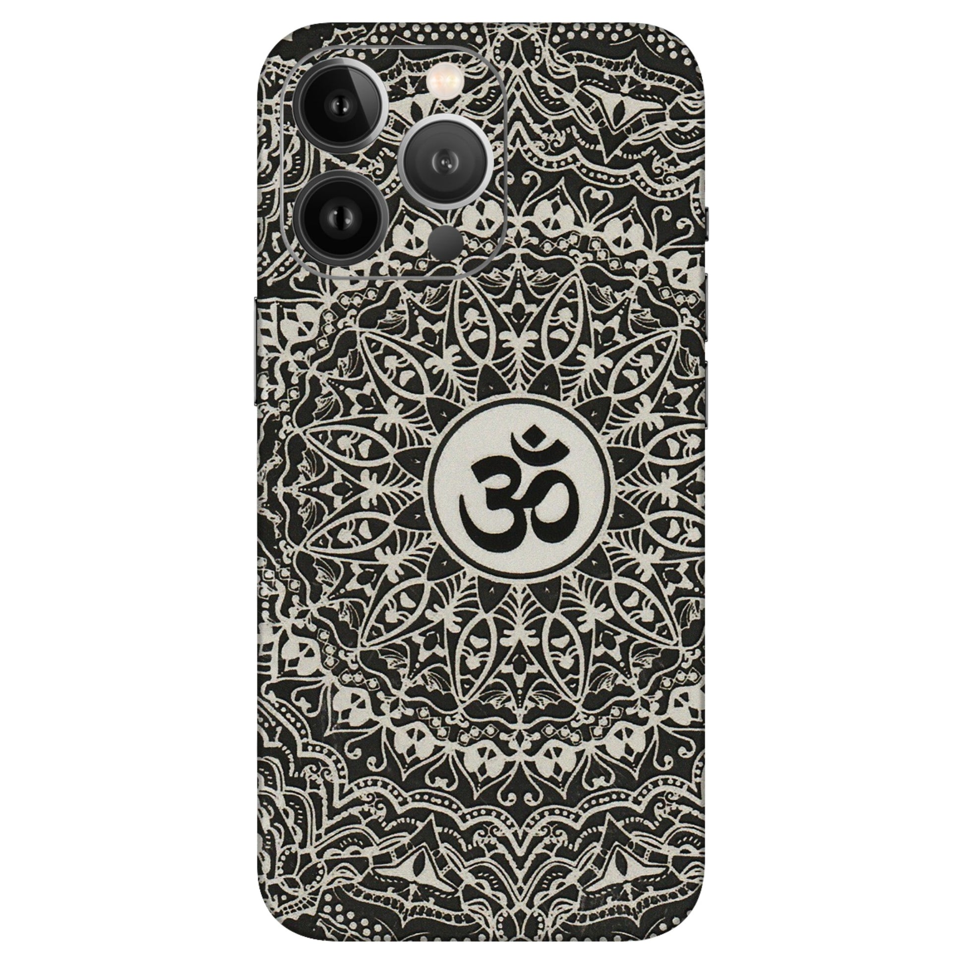 Apple iPhone Skins (All Models) - Aum Elegant Mandala - 3D Embossed Finish (L-62) iPhone 13 Pro Max