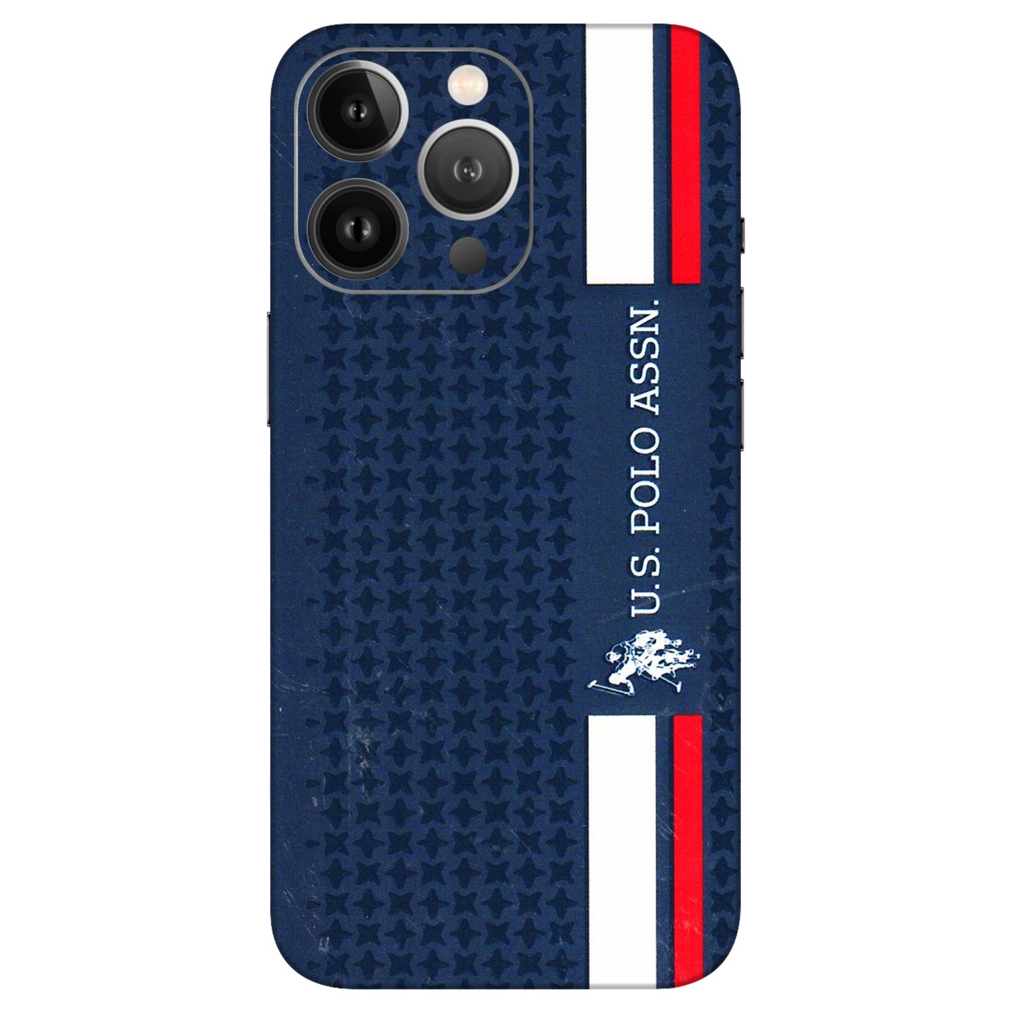 Apple iPhone Skins (All Models) - US POLO Designer Brand - 3D Embossed Finish (L-65) iPhone 13 Pro Max