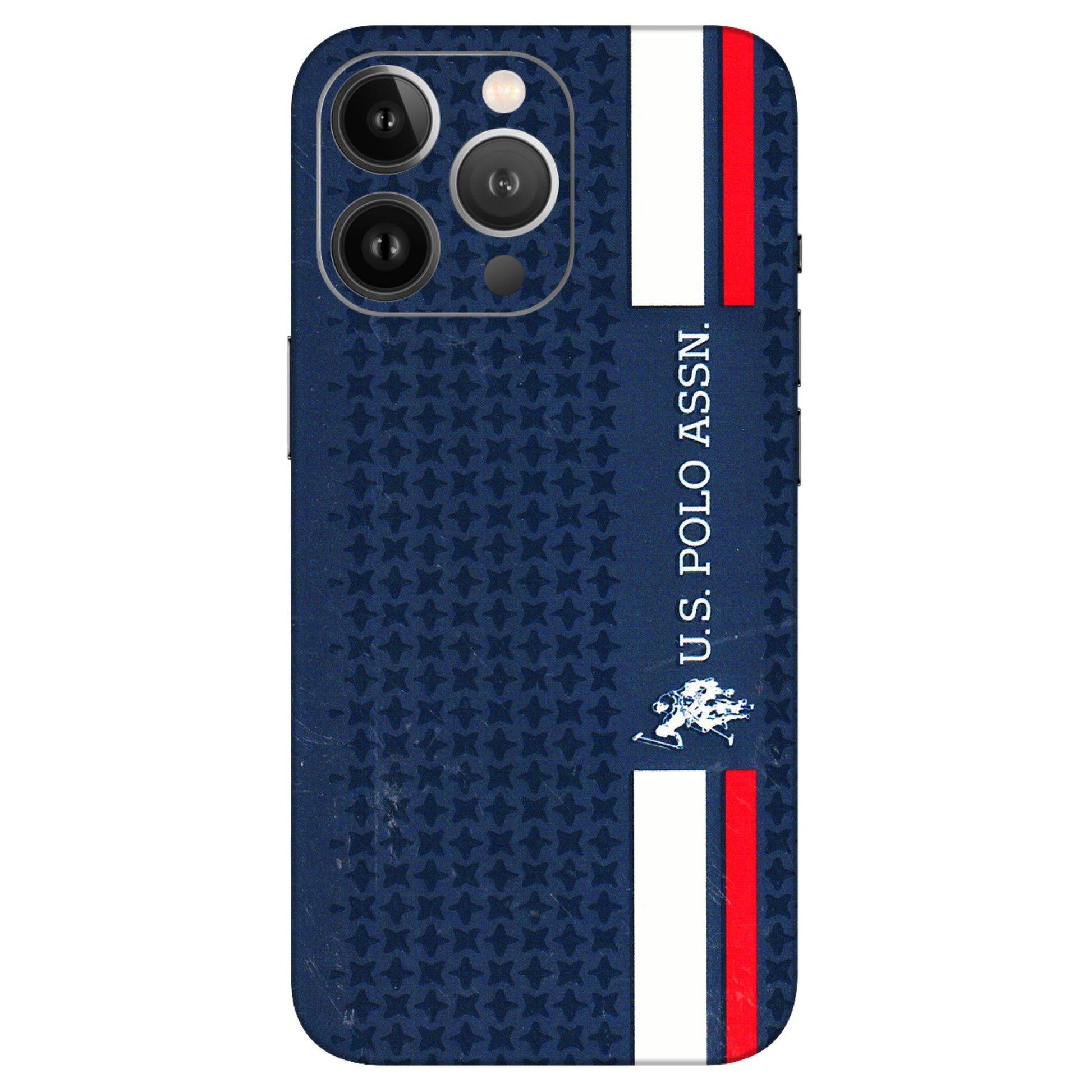 Apple iPhone Skins (All Models) - US POLO Designer Brand - 3D Embossed Finish (L-65) iPhone 13 Pro Max