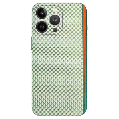 Apple iPhone Skins (All Models) - Gucci Fabric Pattern - 3D Embossed Finish (L-73) iPhone 13 Pro Max