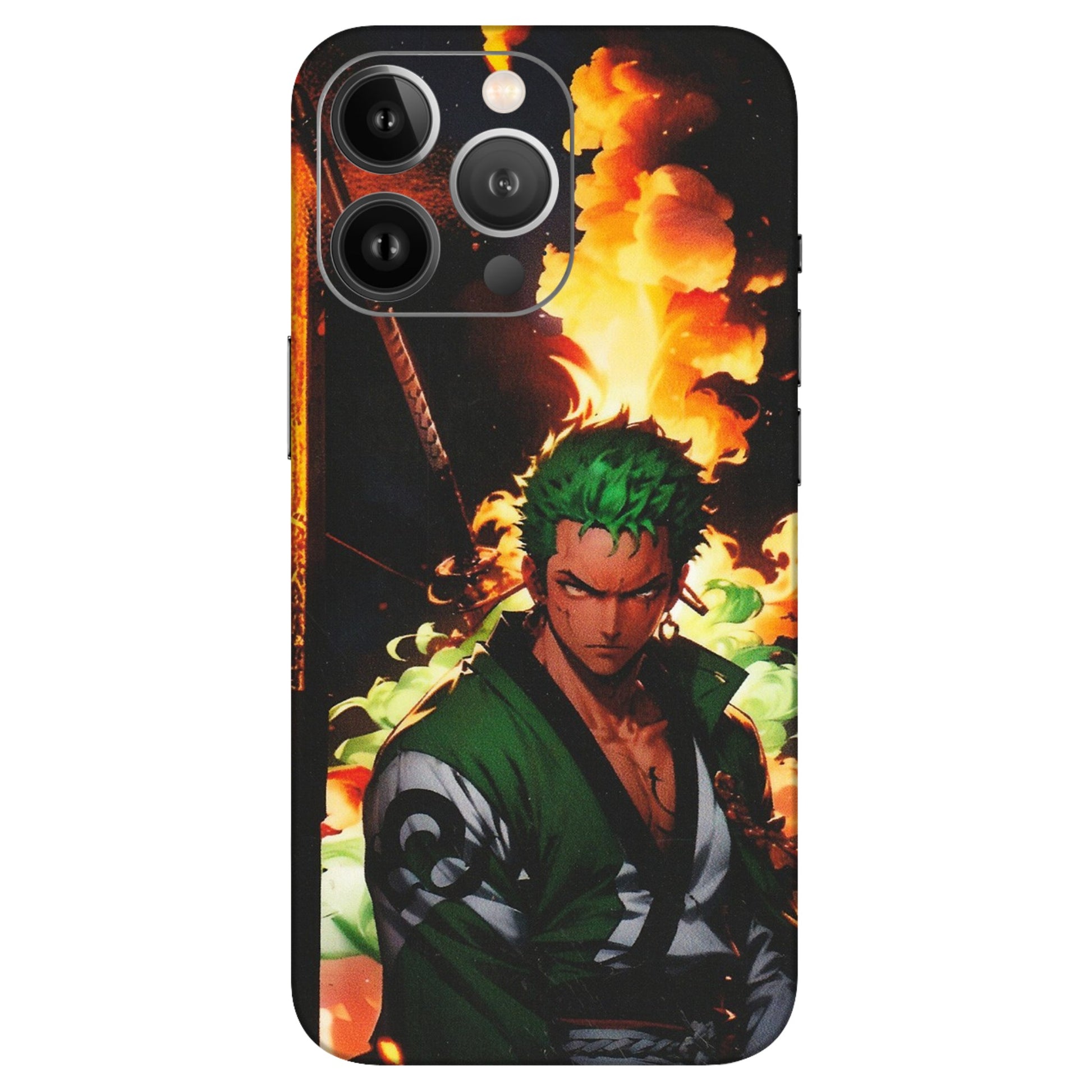 Apple iPhone Skins (All Models) - Roronoa Zoro - Matte Finish (M-102) iPhone 13 Pro Max