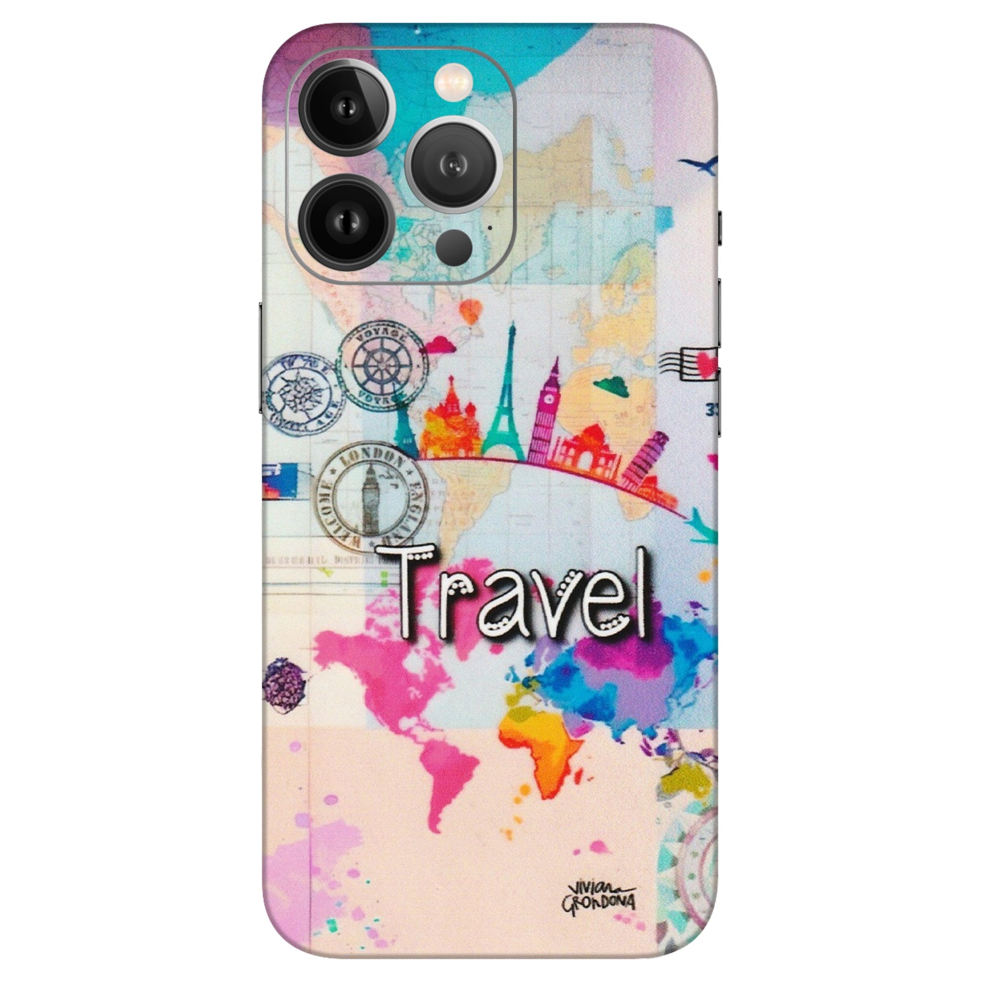 Apple iPhone Skins (All Models) - Travel The Wonders - Matte Finish (M-108) iPhone 13 Pro Max
