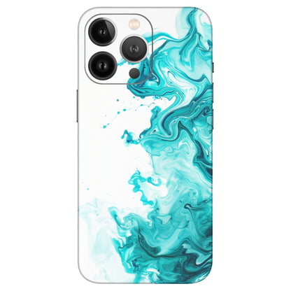 Apple iPhone Skins (All Models) - Sky Blue Abstract Colour - Matte Finish (M-146) iPhone 13 Pro Max