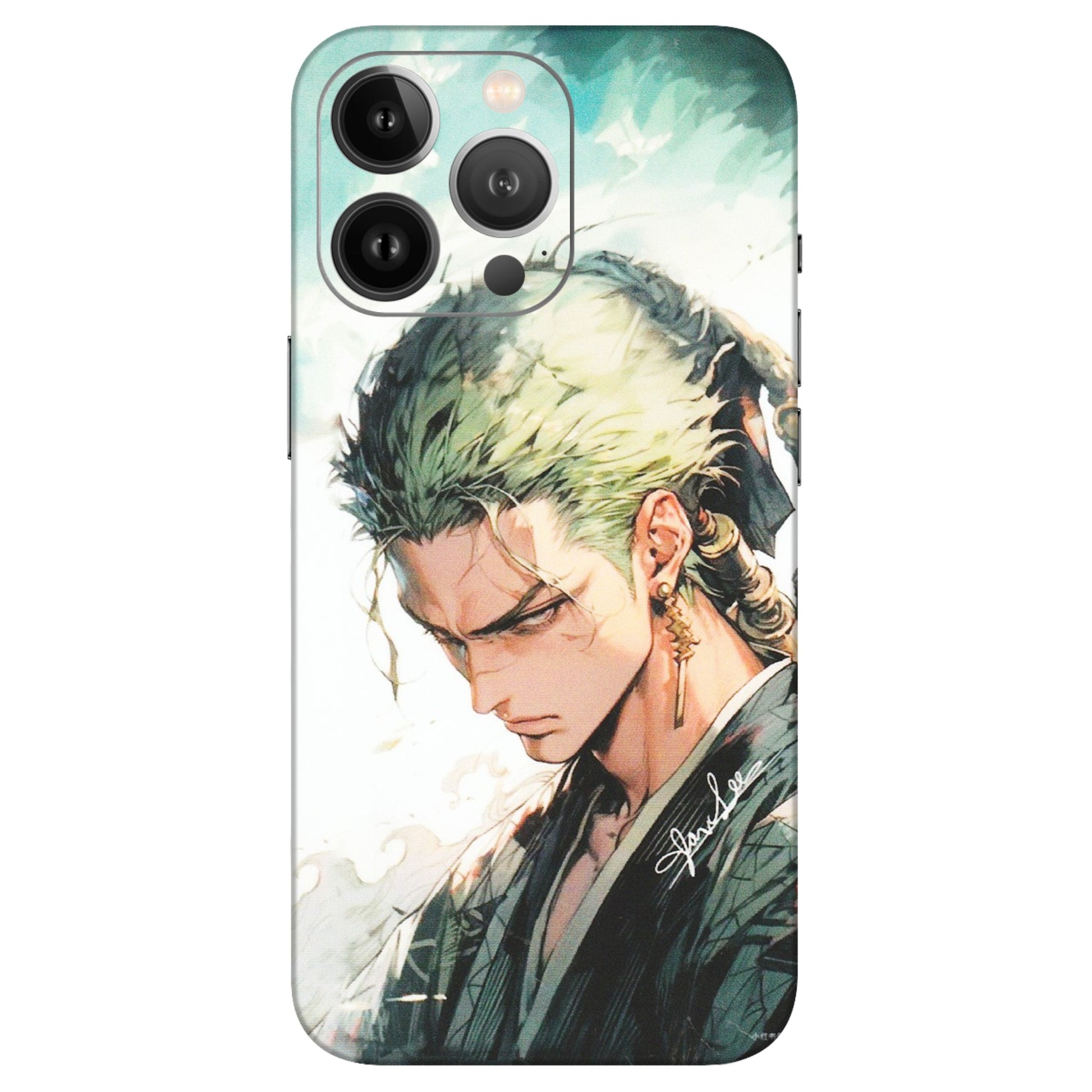 Apple iPhone Skins (All Models) - Pirate Hunter One Piece Anime - Matte Finish (M-157) iPhone 13 Pro Max