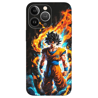 Apple iPhone Skins (All Models) - Goku Transformation Anime - Matte Finish (M-159) iPhone 13 Pro Max