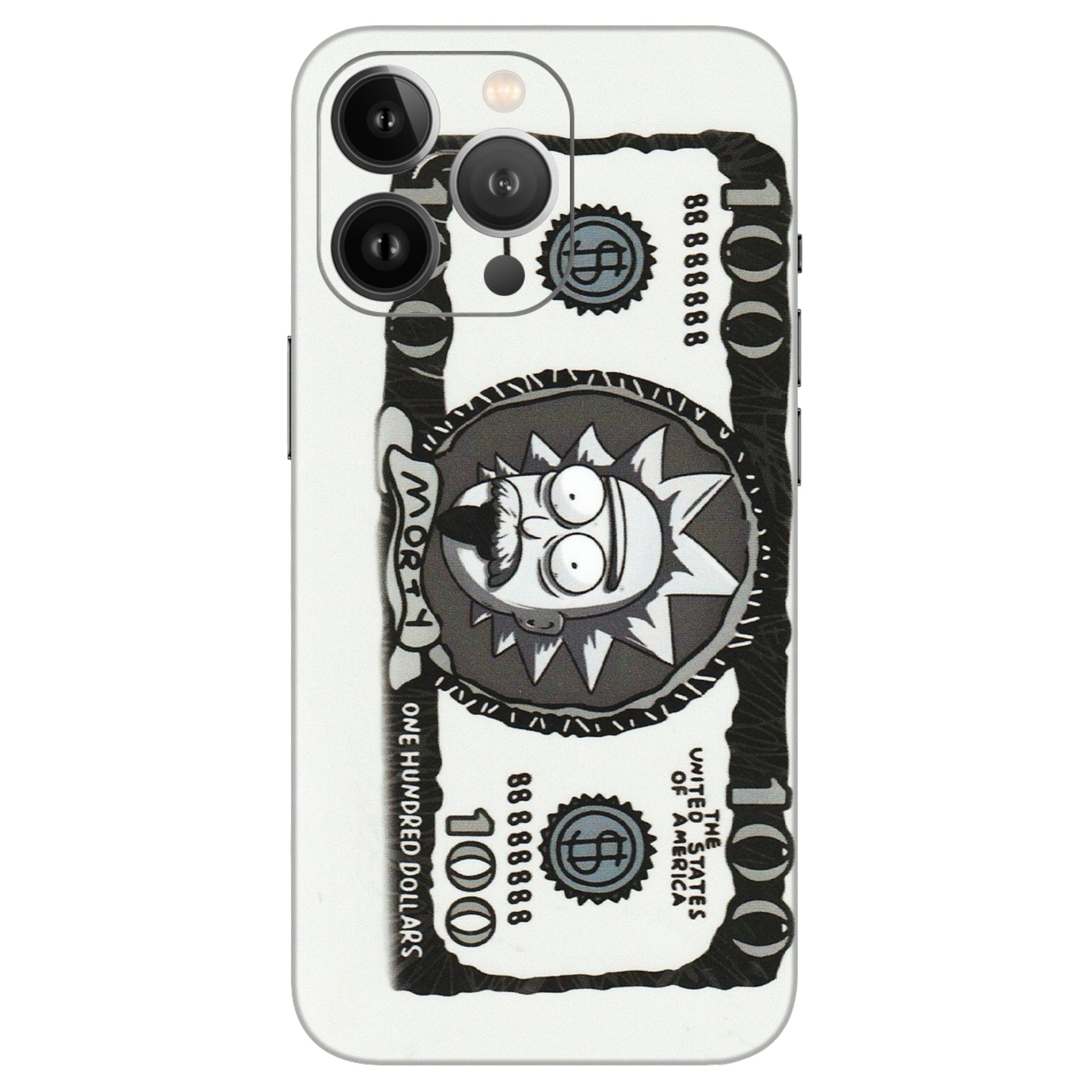 Apple iPhone Skins (All Models) - Rick And Morty Hundred Dollar Anime - Matte Finish (M-161) iPhone 13 Pro Max