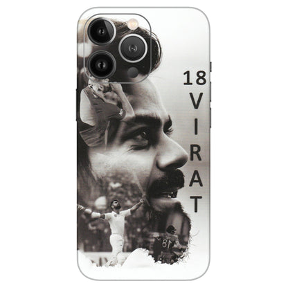 Apple iPhone Skins (All Models) - Virat Kohli Cricketer - Matte Finish (M-163) iPhone 13 Pro Max