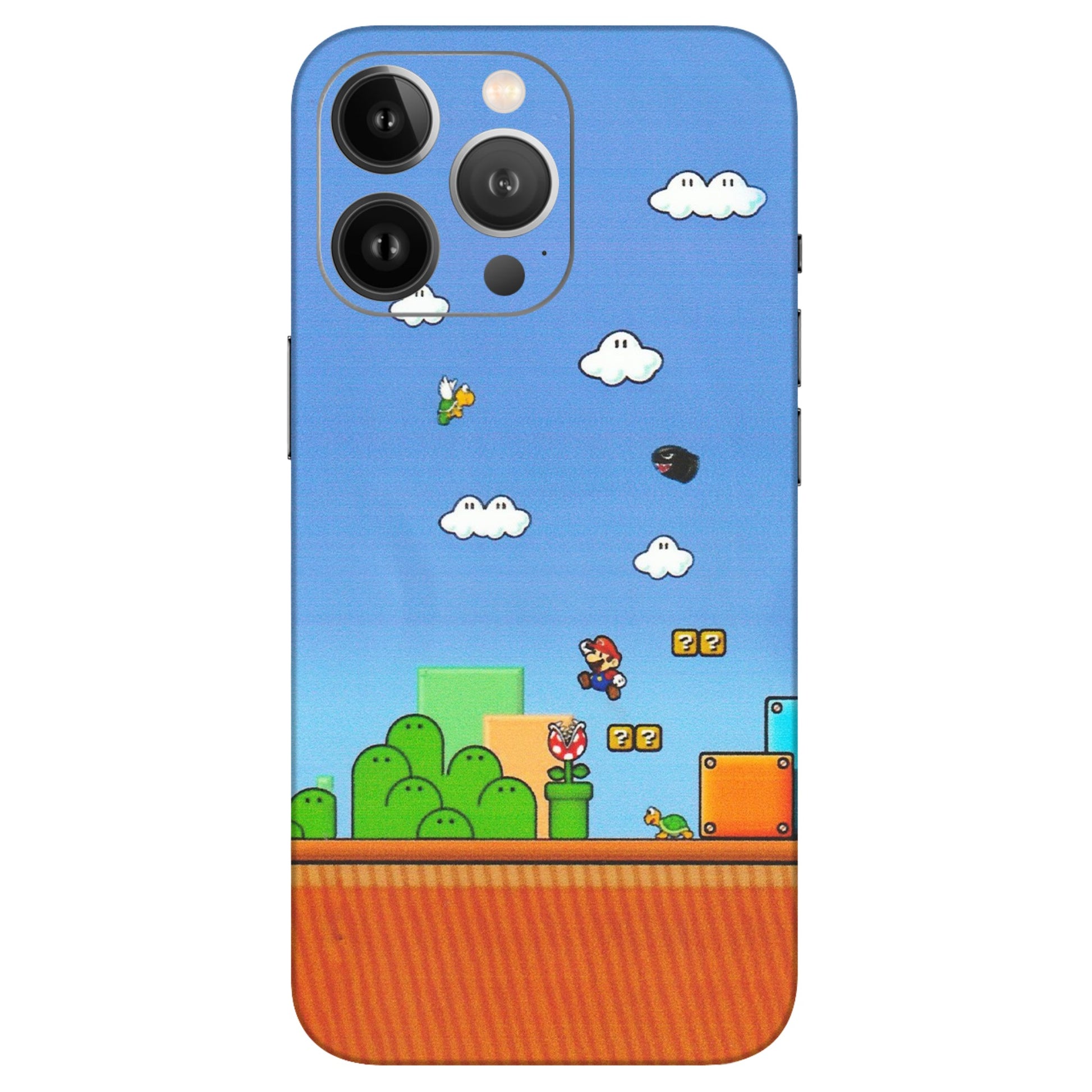 Apple iPhone Skins (All Models) - Mario Game Scene - Matte Finish (M-24) iPhone 13 Pro Max