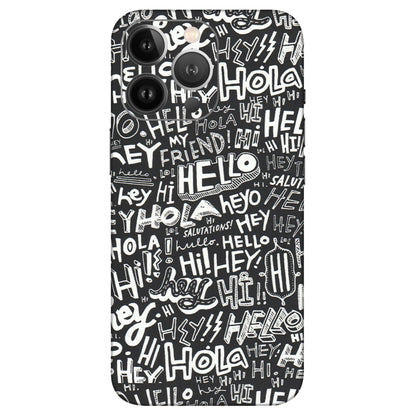 Apple iPhone Skins (All Models) - Hi Hello Doodles - Matte Finish (M-25) iPhone 13 Pro Max
