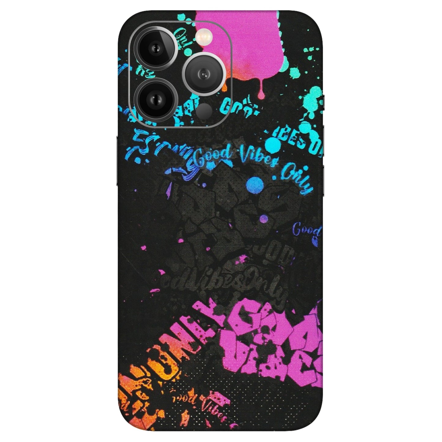 Apple iPhone Skins (All Models) - Majestic Black Vibes - Matte Finish (M-62) iPhone 13 Pro Max