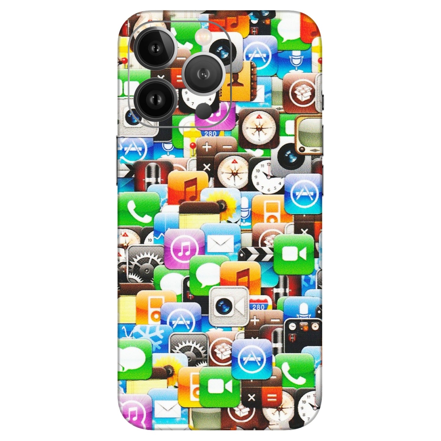 Apple iPhone Skins (All Models) - All Apple Icons - Matte Finish (M-93) iPhone 13 Pro Max