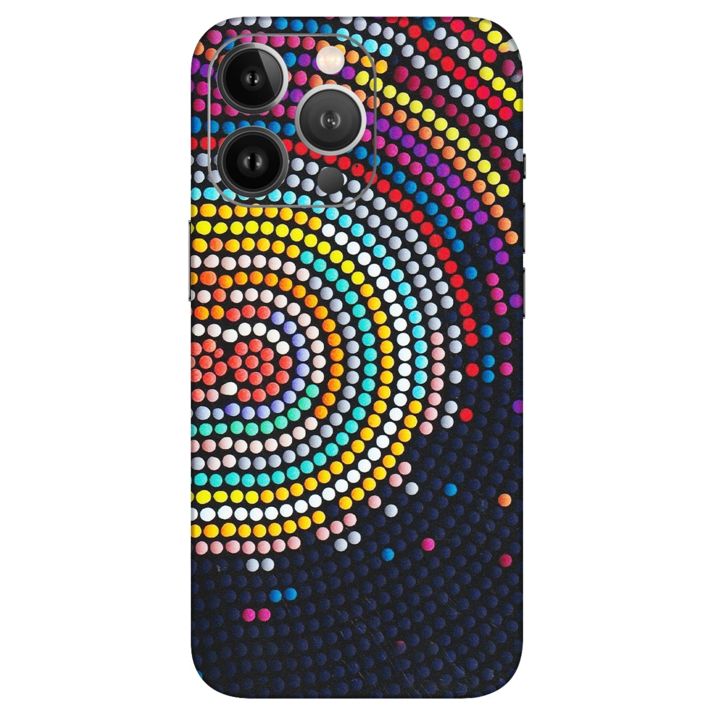 Apple iPhone Skins (All Models) - Rainbow Dot Mandala - Matte Finish (M-97) iPhone 13 Pro Max