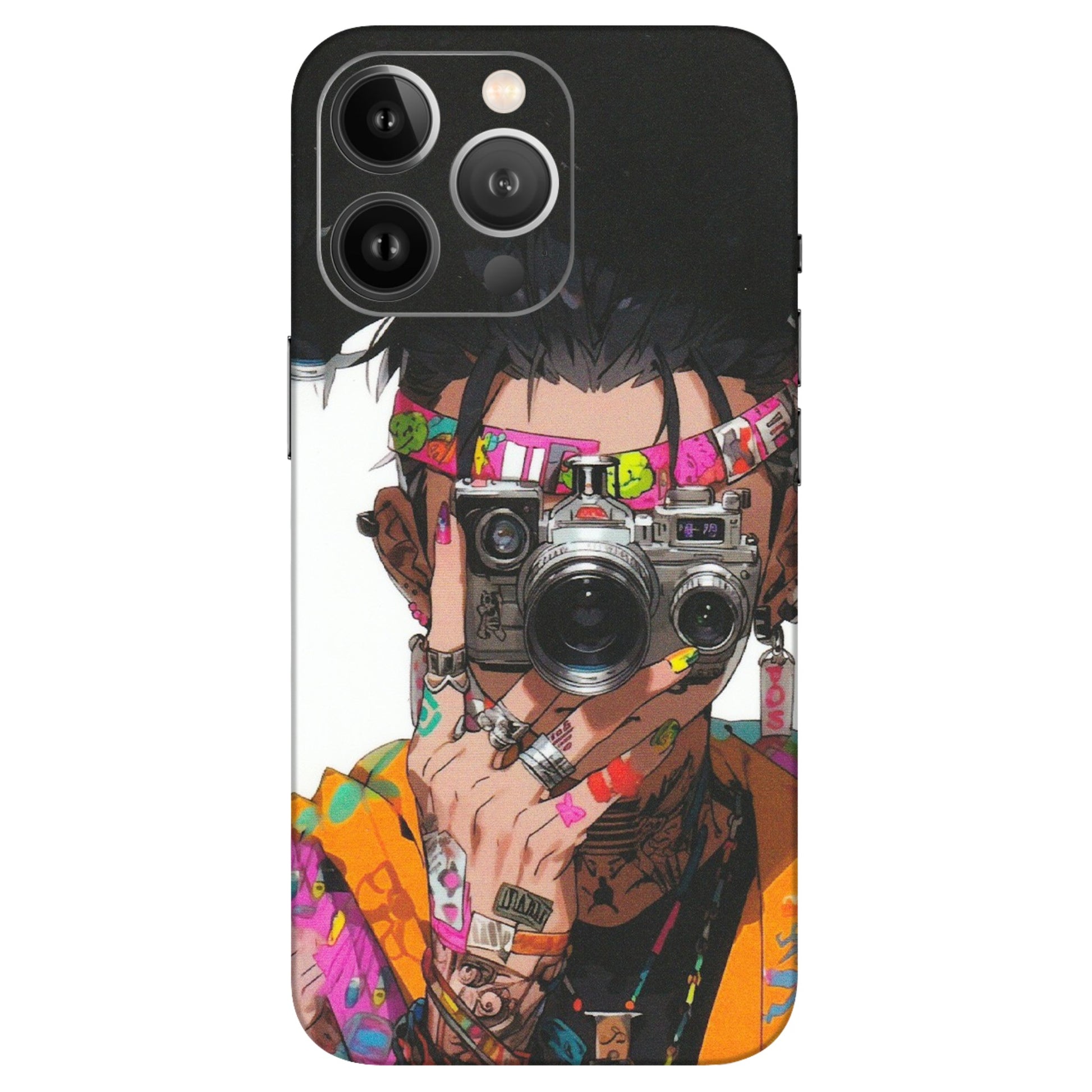 Apple iPhone Skins (All Models) - Camera Lover Girl - Matte Finish (M-09) iPhone 13 Pro Max