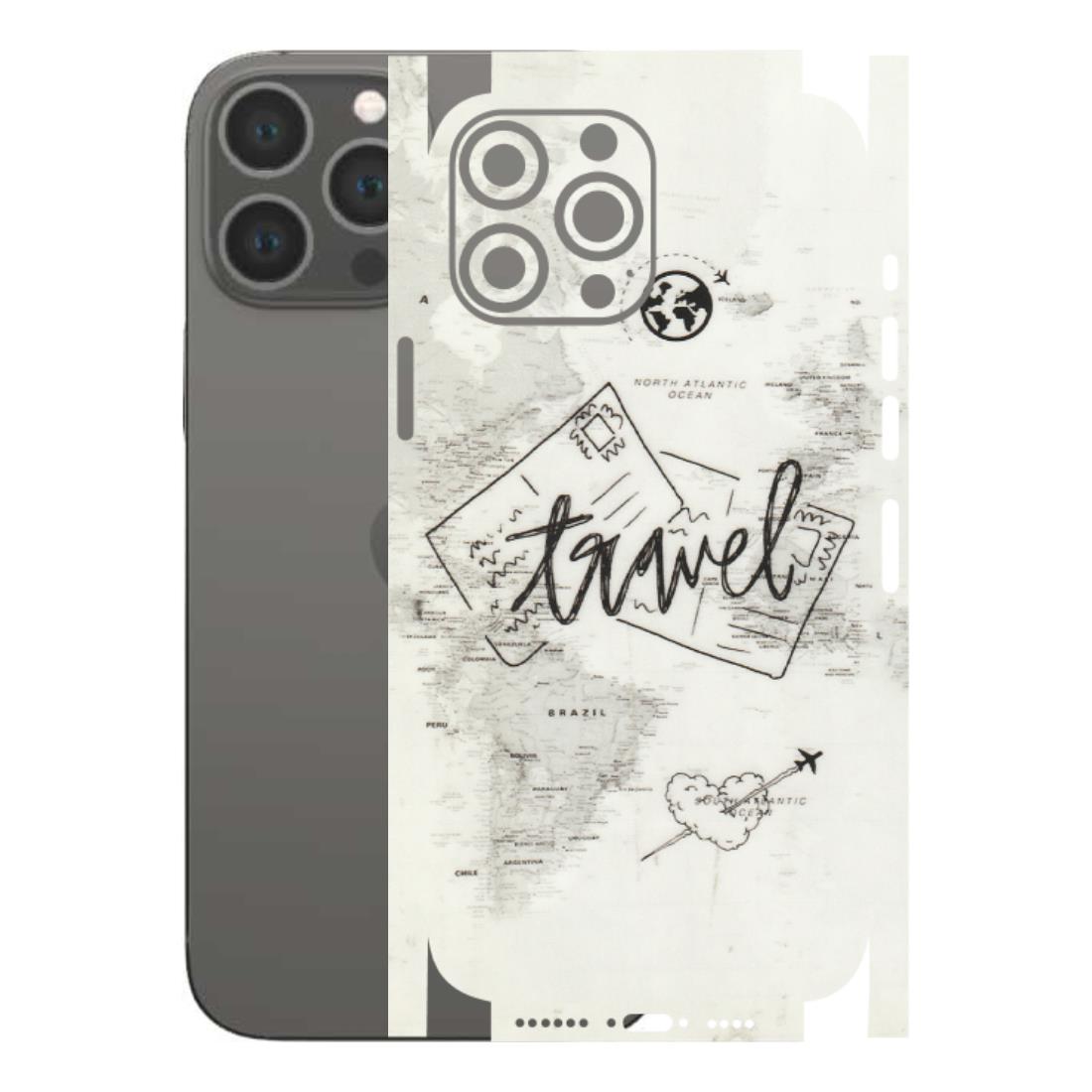 Apple iPhone Skins (All Models) - Travel Ticket - Transparent Finish (T-06) iPhone 13 Pro Max