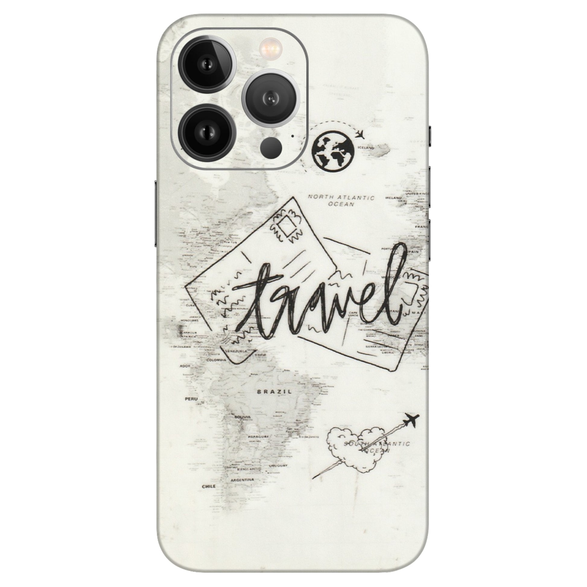Apple iPhone Skins (All Models) - Travel Ticket - Transparent Finish (T-06) iPhone 13 Pro Max