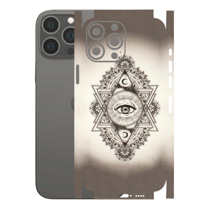 Apple iPhone Skins (All Models) - Illuminati Great Eye - Transparent Finish (T-14) iPhone 13 Pro Max