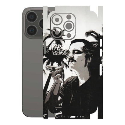 Apple iPhone Skins (All Models) - Pab Escobar - Transparent Finish (T-05) iPhone 13 Pro