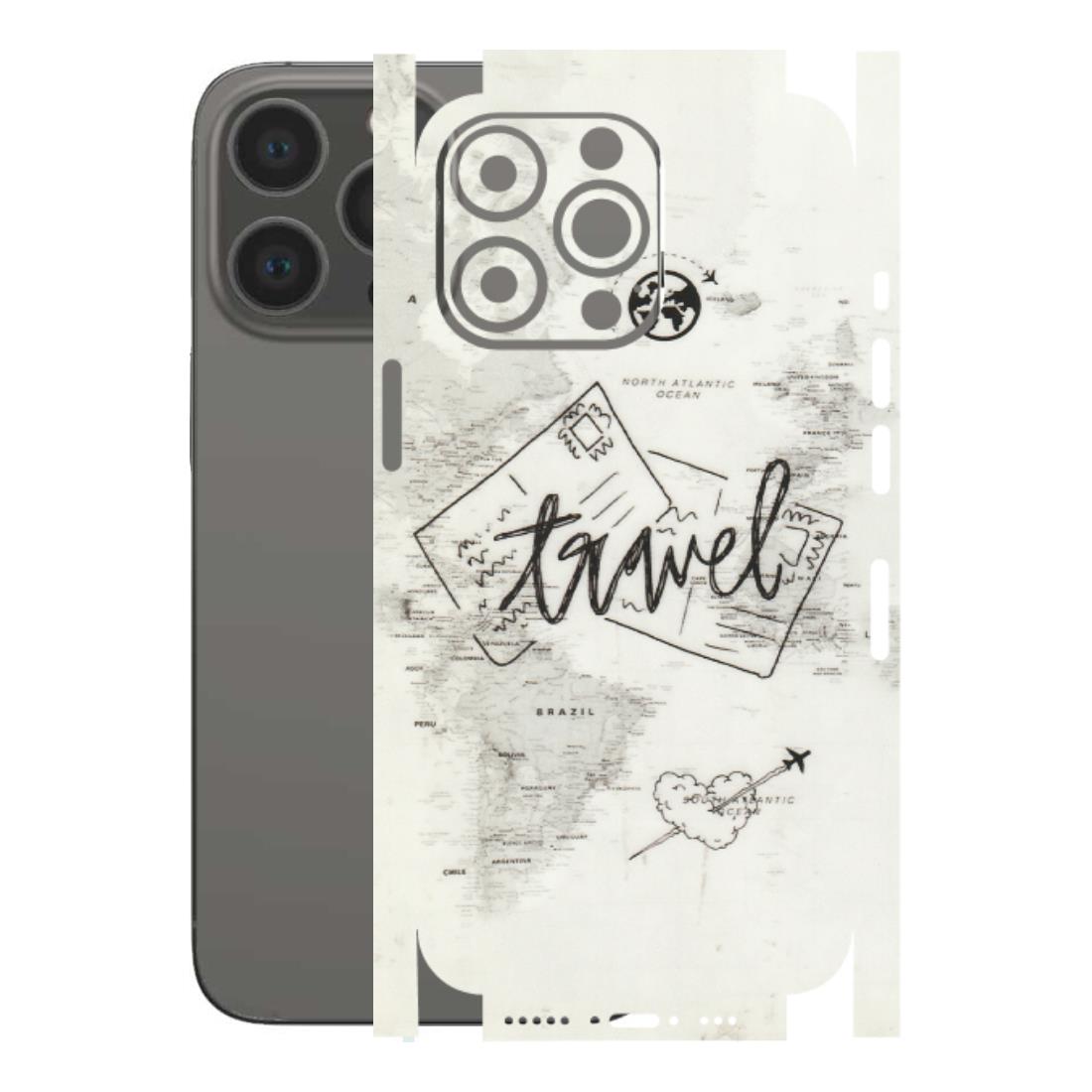 Apple iPhone Skins (All Models) - Travel Ticket - Transparent Finish (T-06) iPhone 13 Pro