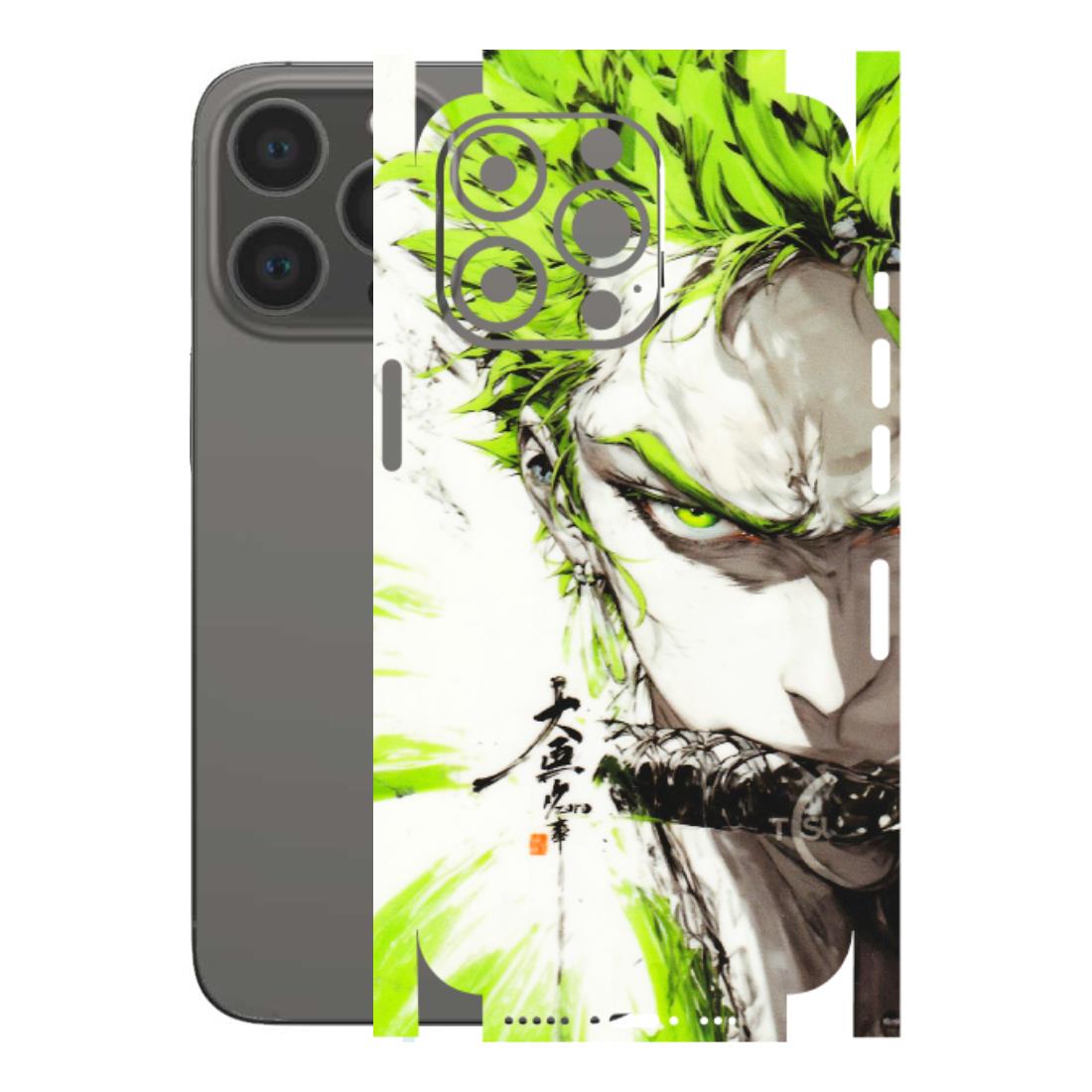 Apple iPhone Skins (All Models) - Roro Taku Anime - Transparent Finish (T-18) iPhone 13 Pro
