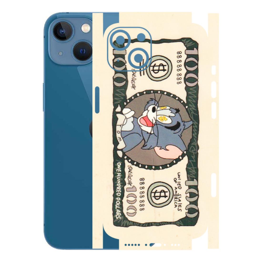 Apple iPhone Skins (All Models) - One Hundred Dollar Tom - Transparent Finish (T-16) iPhone 13