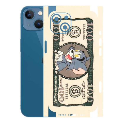 Apple iPhone Skins (All Models) - One Hundred Dollar Tom - Transparent Finish (T-16) iPhone 13