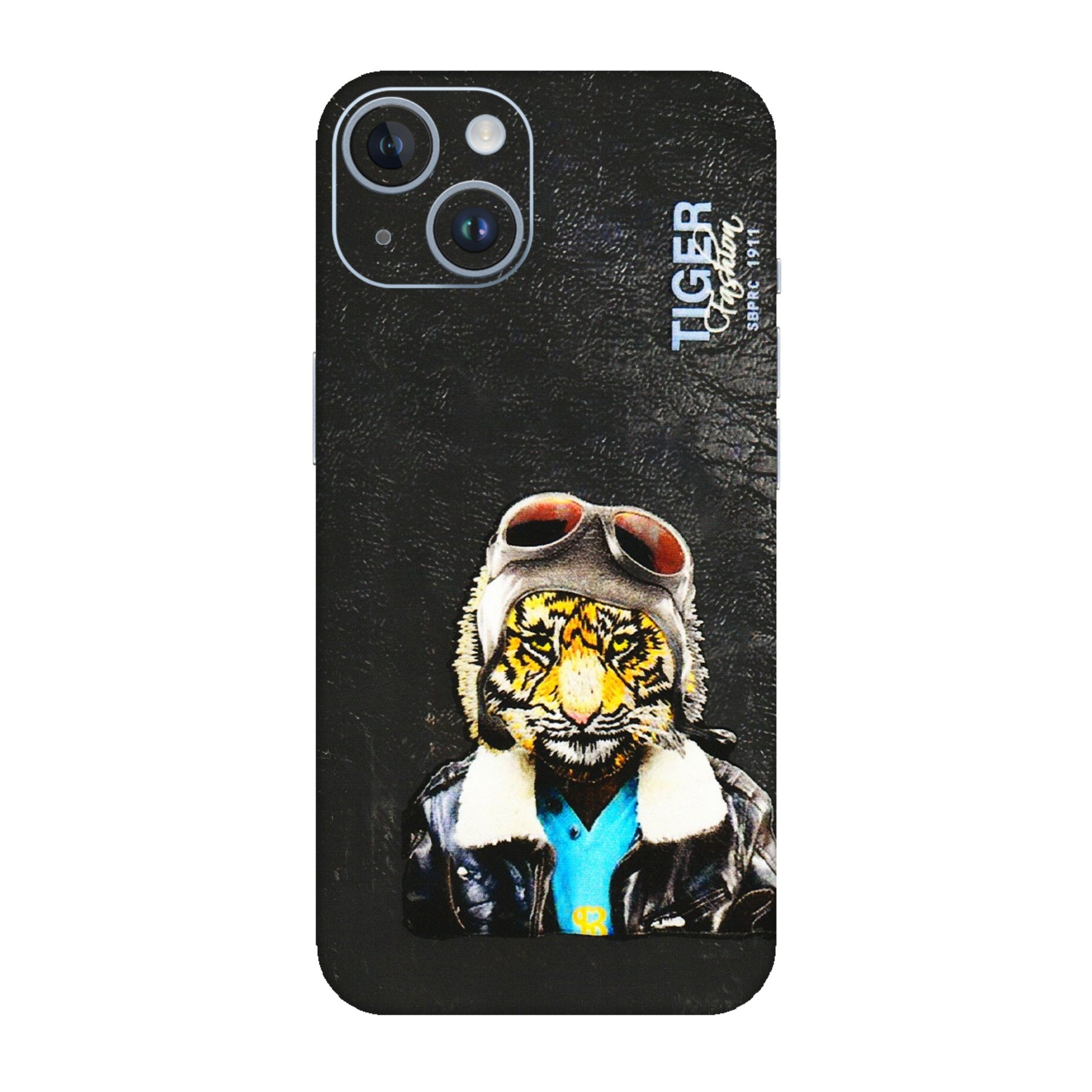 Apple iPhone Skins (All Models) - Rider Tiger - 3D Embossed Finish (L-113) iPhone 14