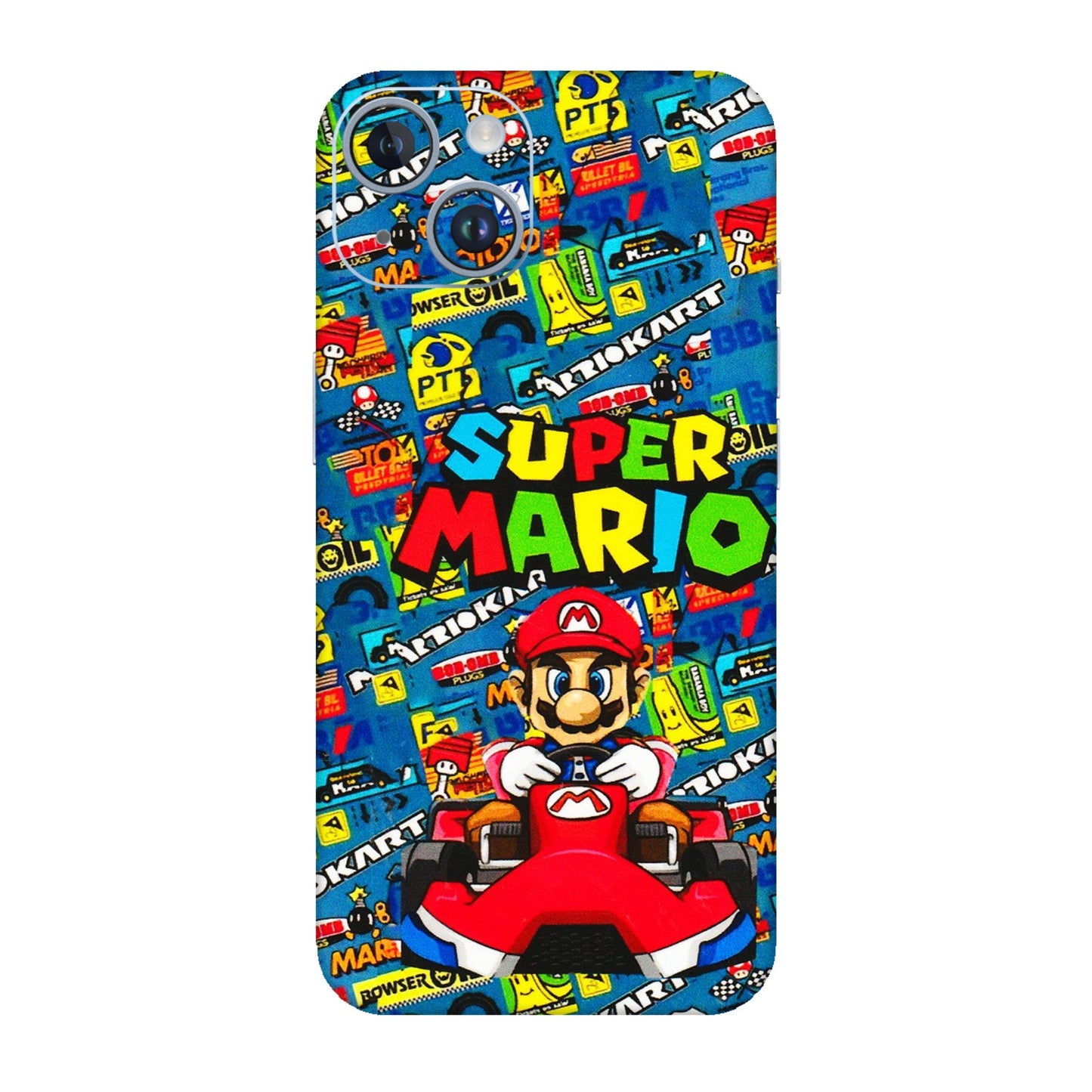 Apple iPhone Skins (All Models) - Super Mario Kart - 3D Embossed Finish (L-140) iPhone 14
