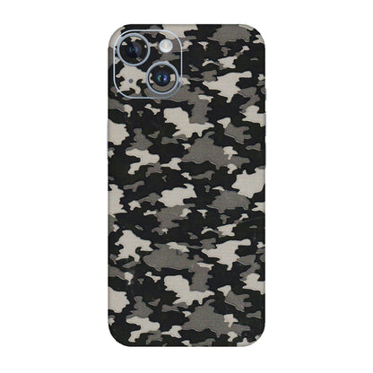 Apple iPhone Skins (All Models) - Black/Grey Camoflaunge - 3D Embossed Finish (L-142) iPhone 14