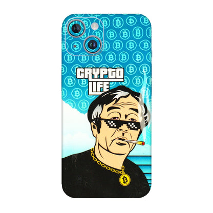 Apple iPhone Skins (All Models) - Crypto Thug Life - 3D Embossed Finish (L-179) iPhone 14