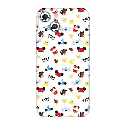 Apple iPhone Skins (All Models) - Minnie Mouse & Donald Doodles s - 3D Embossed Finish (L-194) iPhone 14