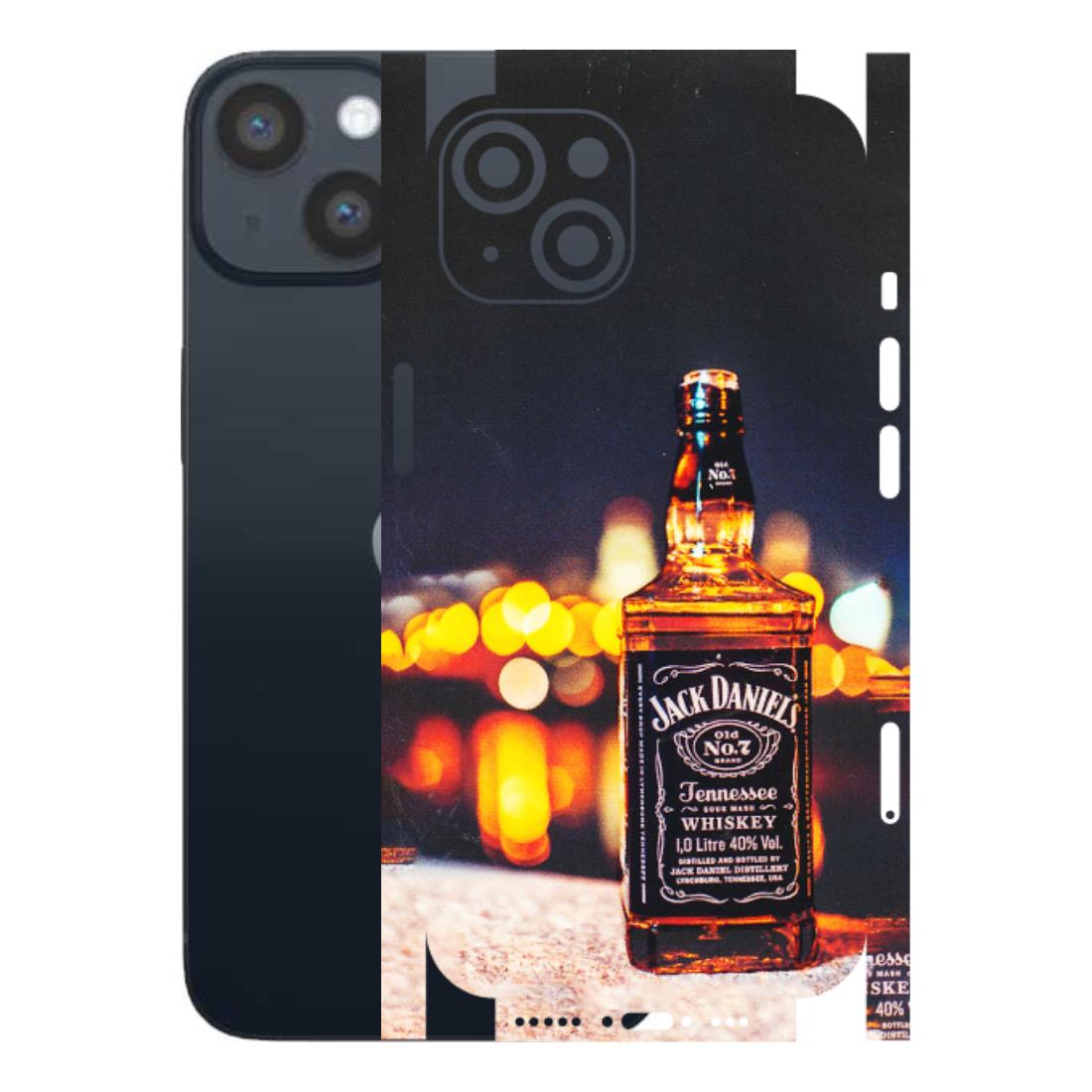 Apple iPhone Skins (All Models) - JD Whiskey Bottle - 3D Embossed Finish (L-20) iPhone 14